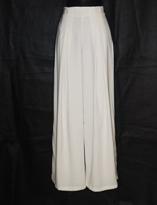 FOREVER 21 wide white pleated pants S